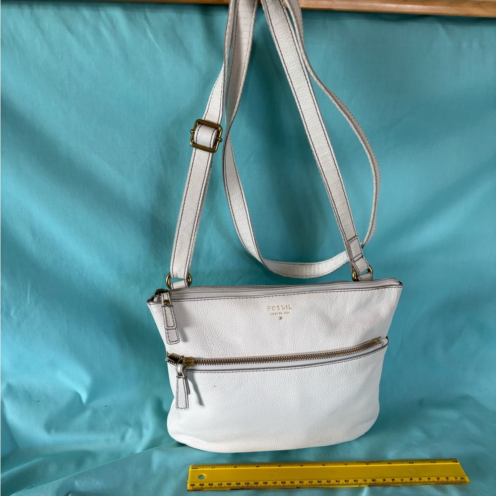 Fossil Tinsley Coconut/White Crossbody Bag
